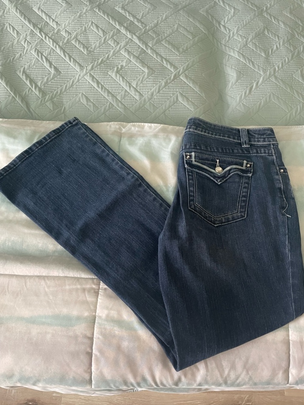 Women’s Dark Wash Boot-Leg Jeans